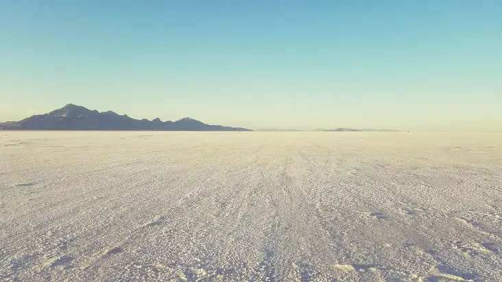 Imagem paisagem deserto de sal